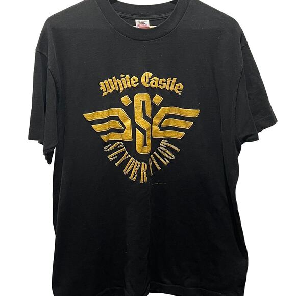 Vintage 90s White Castle Slyder Pilot Single Stitch Shirt Adult XL - Picture 1 of 4